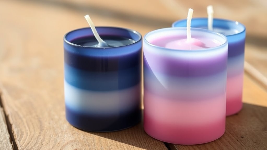 smooth gradient wax layers