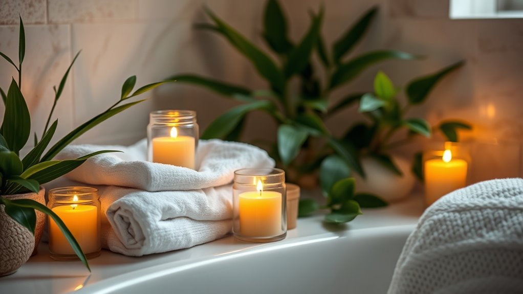 spa scent candle selection