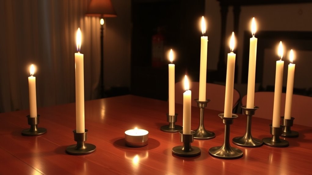 stable secure candle placement