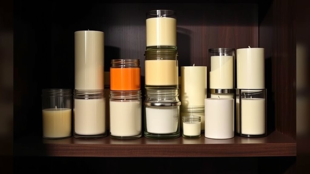 store candles in cool darkness