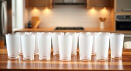 stylish frosted glass tumblers