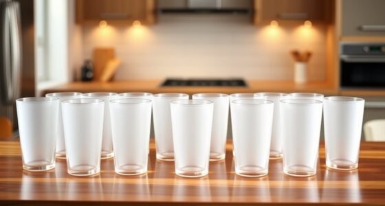 stylish frosted glass tumblers
