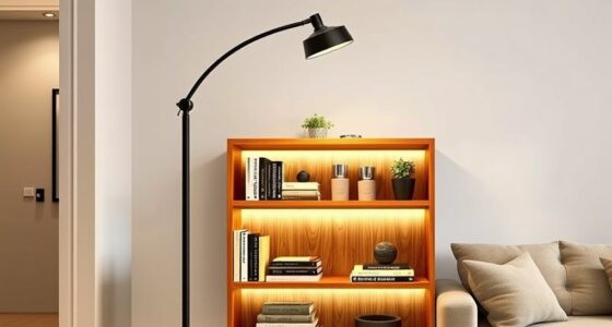 stylish shelving floor lamps