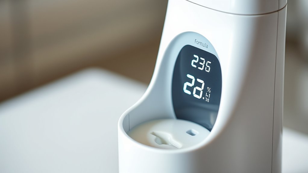 temperature controlled formula dispensers