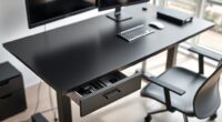 top adjustable desks with storage
