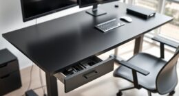 top adjustable desks with storage