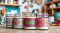 top candle jar shrink bands