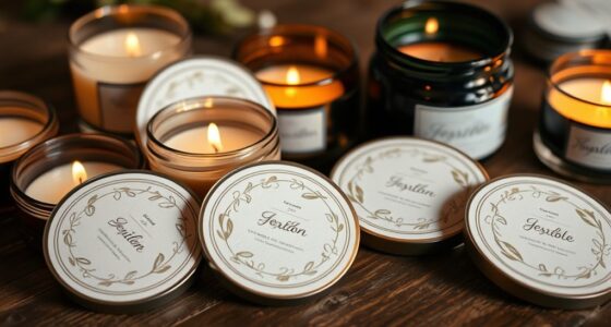 top candle label designs