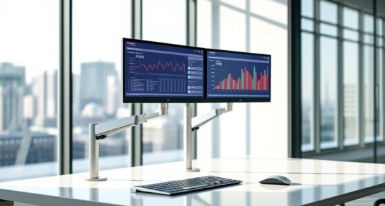 top dual monitor arms