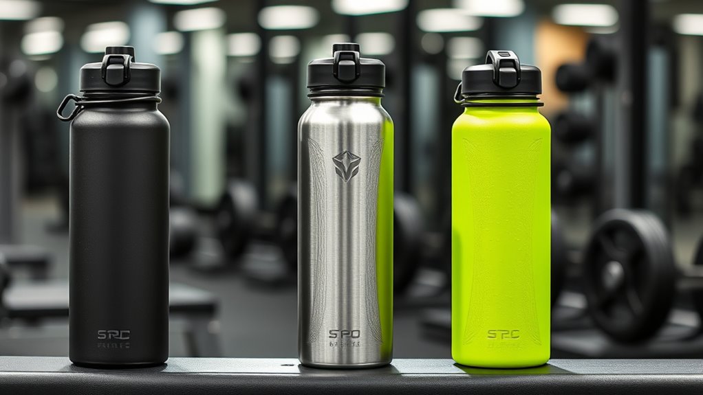 top gym reusable water bottles