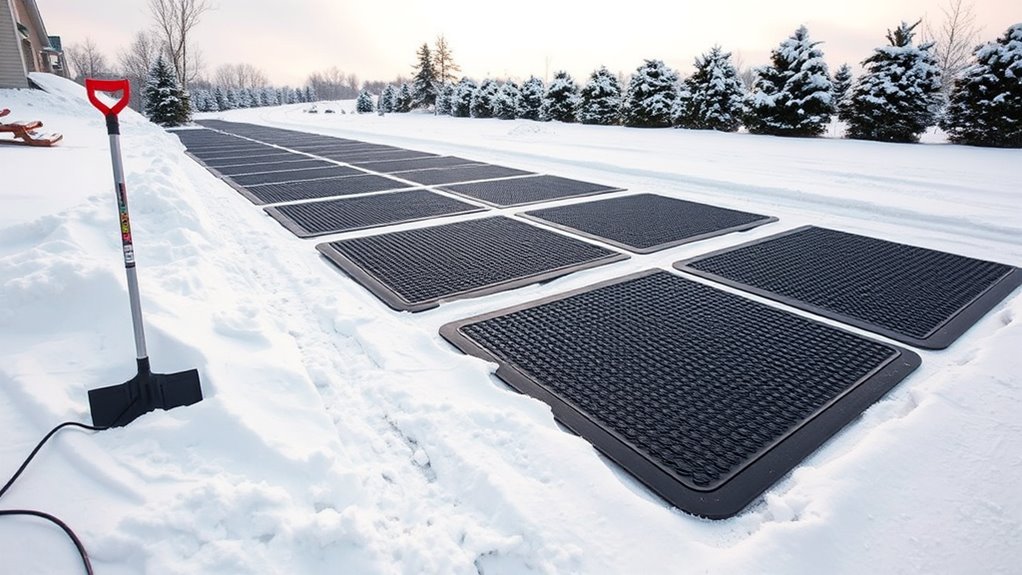 top snow melting mats