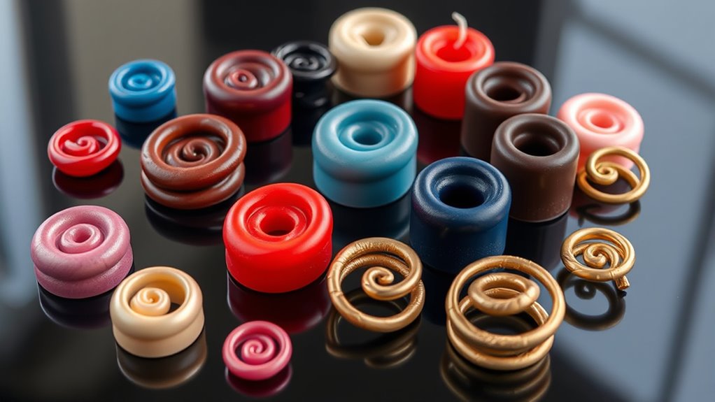 top spiral candle molds