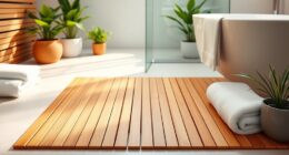 top stylish bamboo bath mats