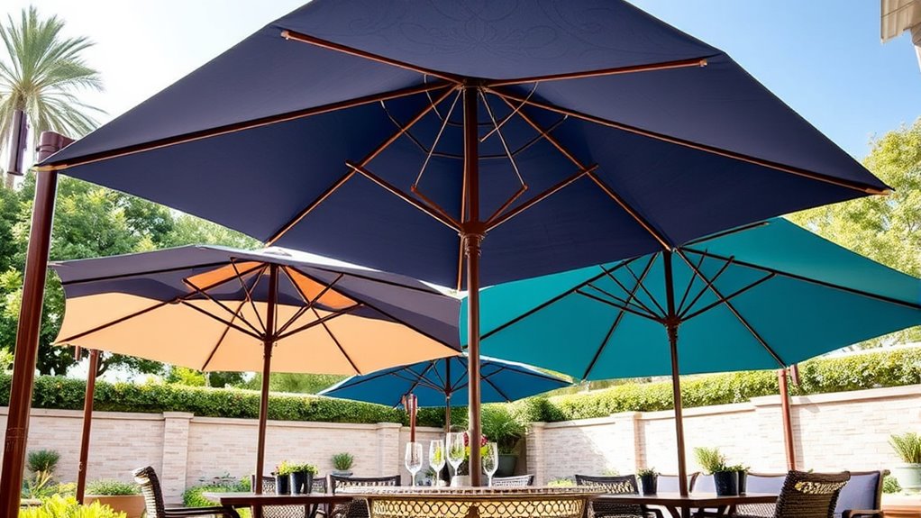 top stylish durable patio umbrellas
