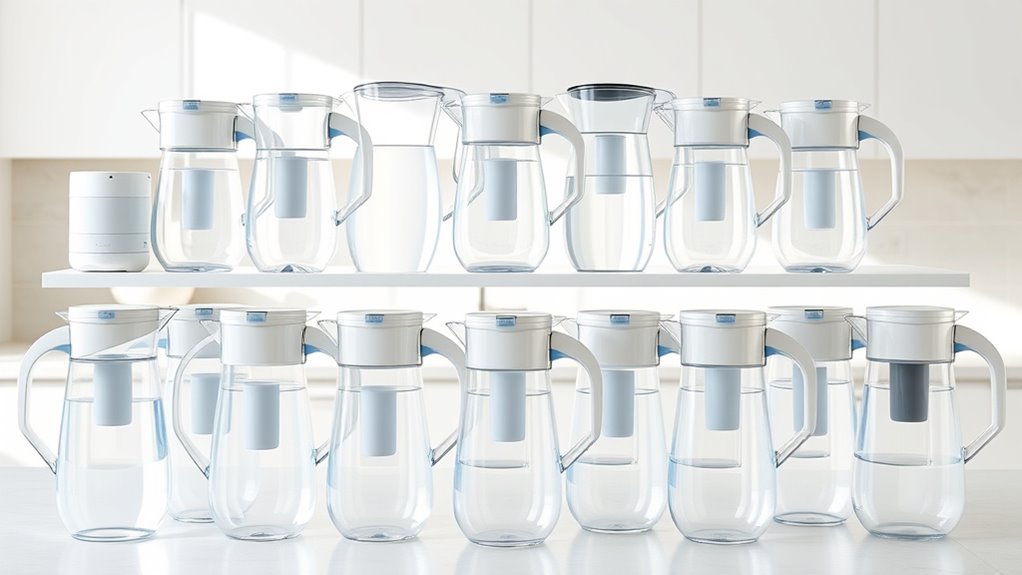 top water filter pitchers
