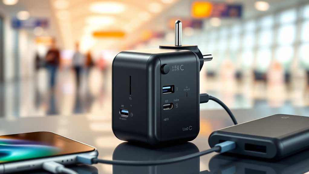 travel adapters with multiple features