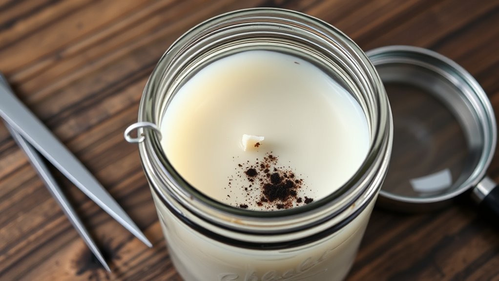 trim wick for cleaner burn