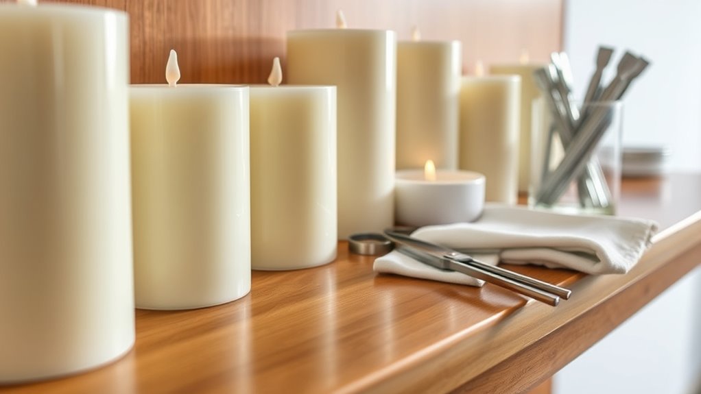 trim wicks before storage