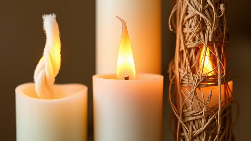 types of candle wicks