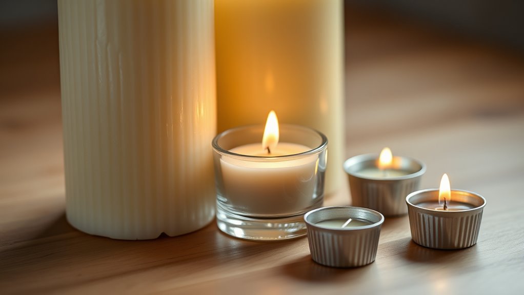 types of candles compared