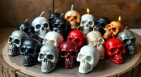 unique skull candle collection