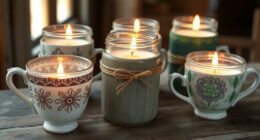 upcycled container candle diy