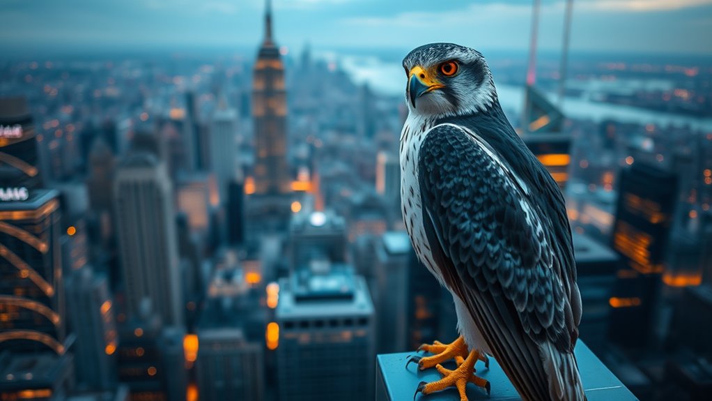 urban falcons thrive with conservation