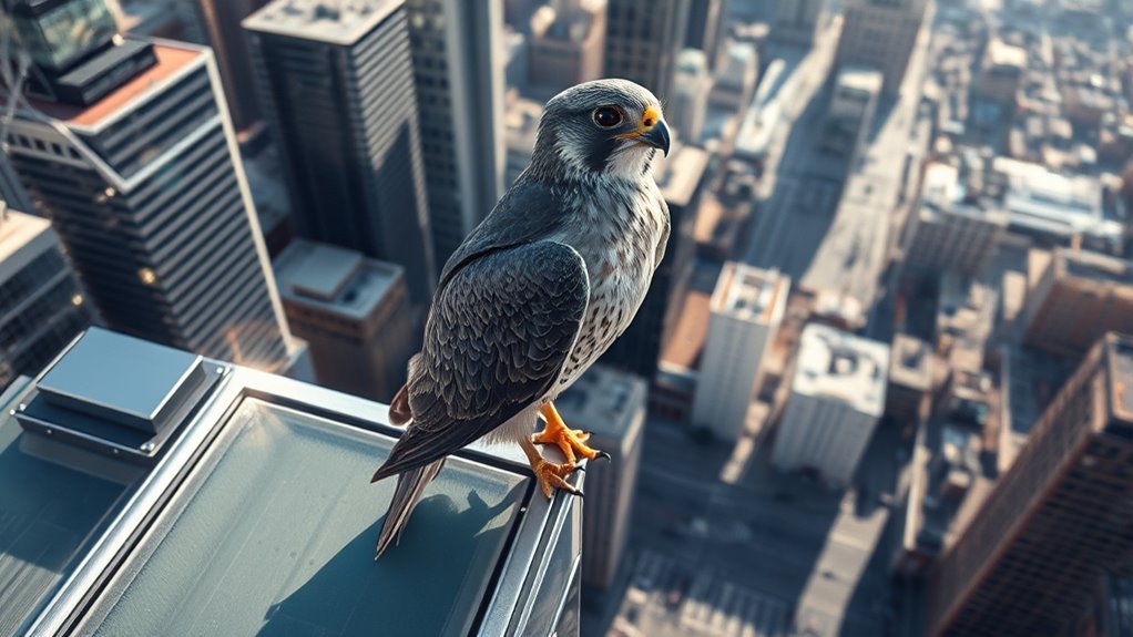 urban peregrine survival tactics