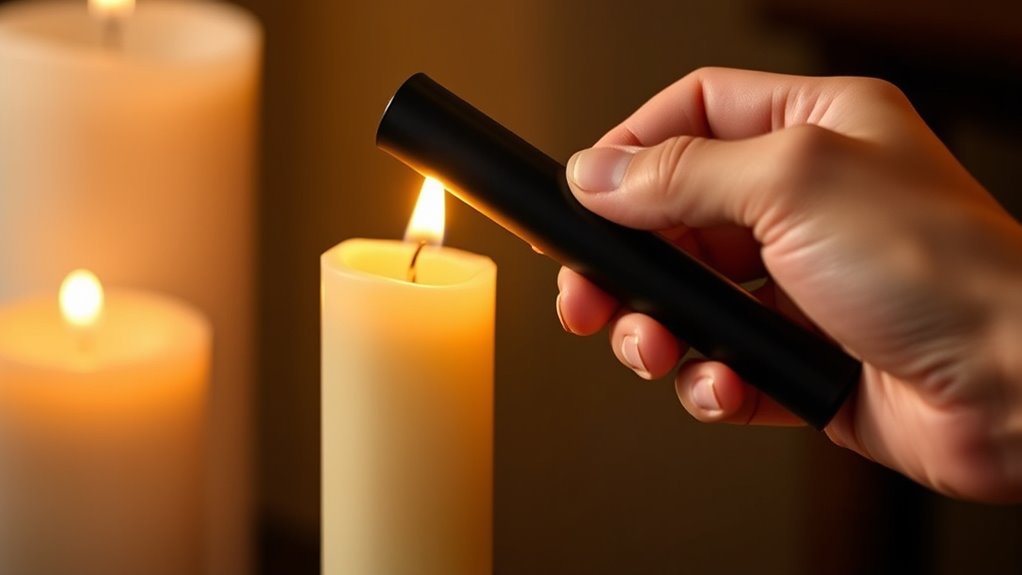 use a candle snuffer