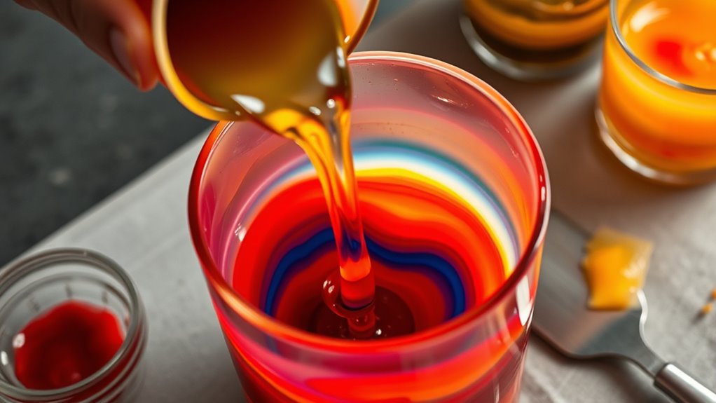 vibrant candle color techniques