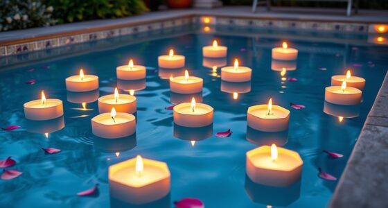 waterproof floating pool candles