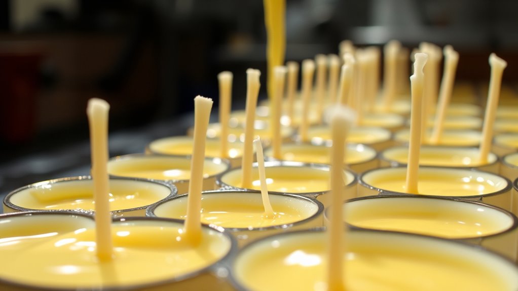 wick placement and fragrance infusion