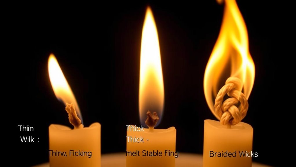 wick size affects burn