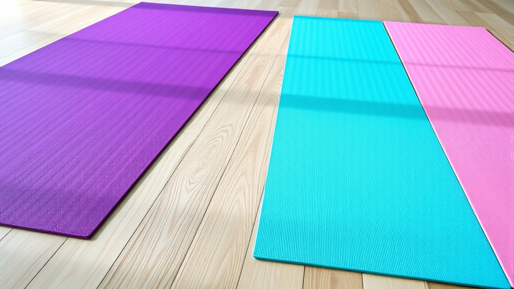 yoga mats with alignment lines