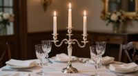 candelabras enhance table elegance