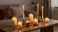 candle placement enhances ambiance
