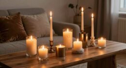 candle placement enhances ambiance