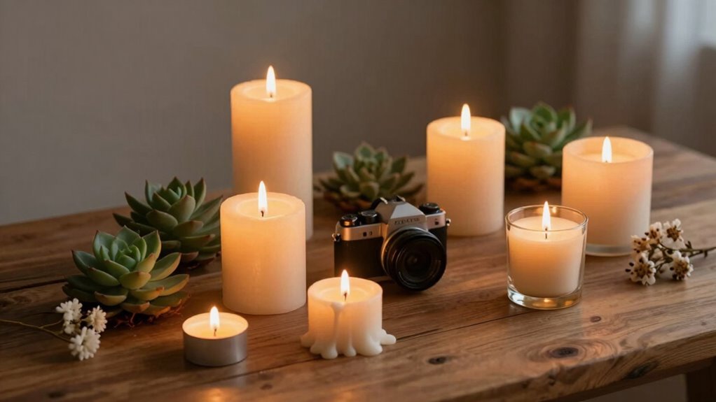 candle safety and self care