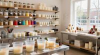 candle studio organization tips