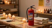 candle studios need fire safety