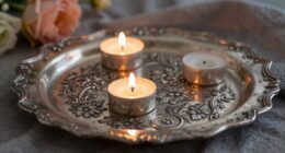 candle trays enhance ambiance