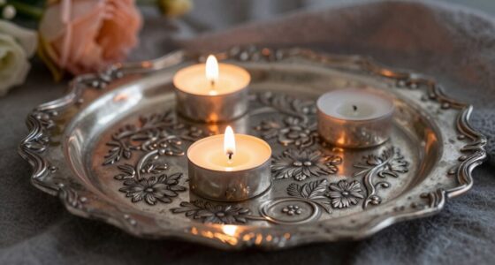 candle trays enhance ambiance