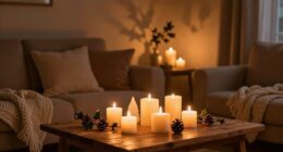 candlelight enhances seasonal ambiance