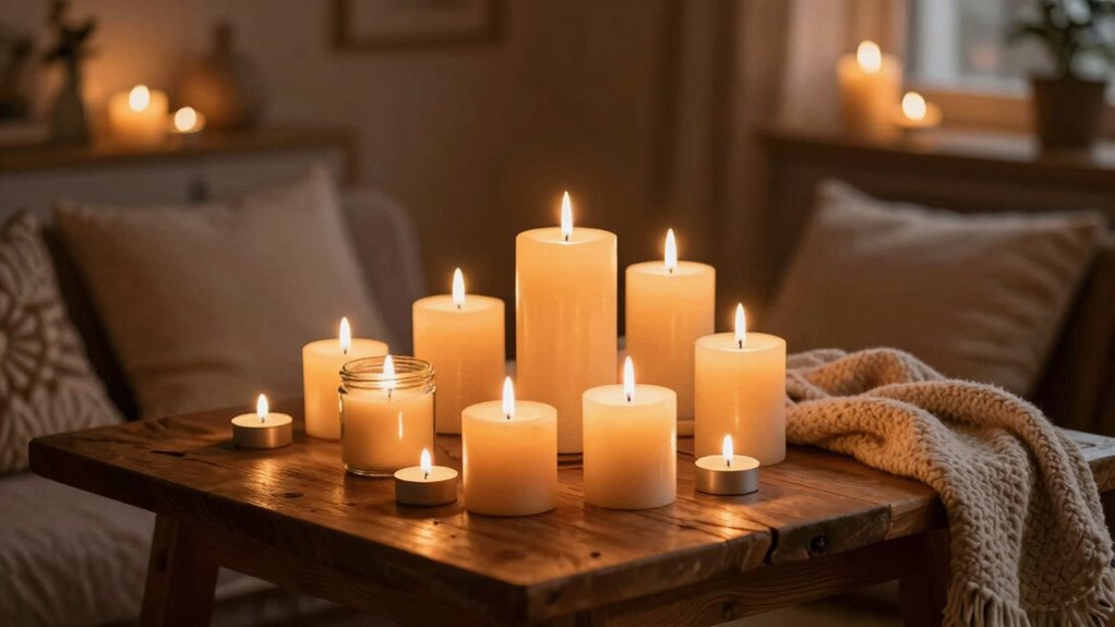 candles boost mood and decor