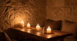 candles create calming ambiance