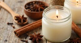 crafting homemade holiday candles