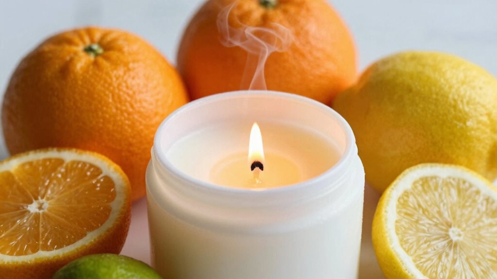 create balanced citrus candles