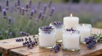 create calming lavender candles