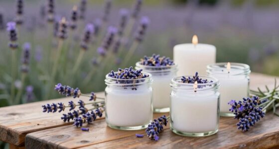 create calming lavender candles