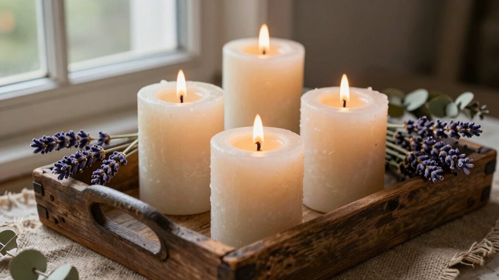 create personalized rustic candles